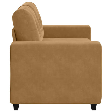 Tvåsitssoffa Brun 160 cm Sammet