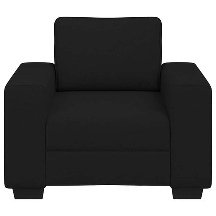 Soffstol svart 100x77x82 cm tyg