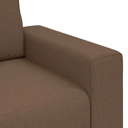 Soffstol brun 100x77x82 cm tyg