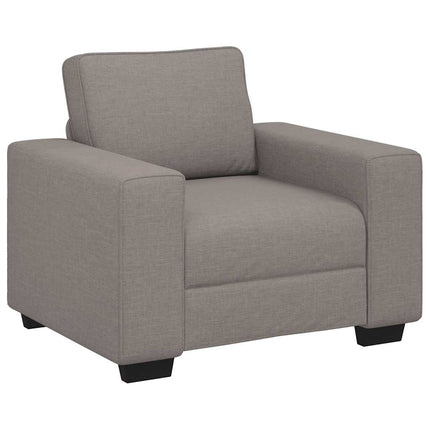 Soffstol taupe 100x77x82 cm tyg