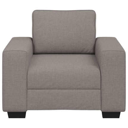 Soffstol taupe 100x77x82 cm tyg