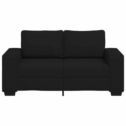 2-sitssoffa svart 160x77x82 cm tyg