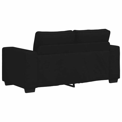 2-sitssoffa svart 160x77x82 cm tyg
