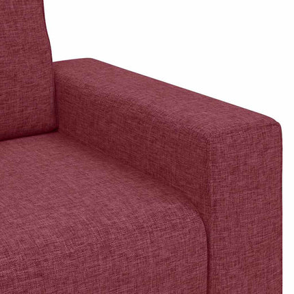 2-sitssoffa vinröd 160x77x82 cm tyg