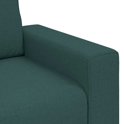 2-sitssoffa mörkgrön 160x77x82 cm tyg