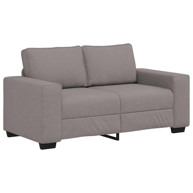 2-sitssoffa taupe 160x77x82 cm tyg