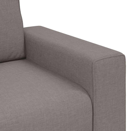 2-sitssoffa taupe 160x77x82 cm tyg