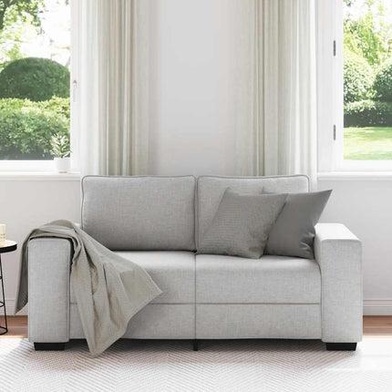 2-sitssoffa molngrå 160x77x82 cm tyg