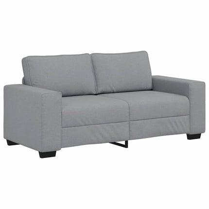 2-sitssoffa ljusgrå 180x77x82 cm tyg
