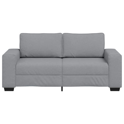 2-sitssoffa ljusgrå 180x77x82 cm tyg