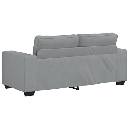 2-sitssoffa ljusgrå 180x77x82 cm tyg