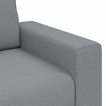 2-sitssoffa ljusgrå 180x77x82 cm tyg