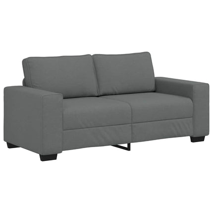 2-sitssoffa mörkgrå 180x77x82 cm tyg