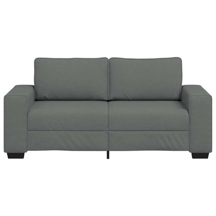 2-sitssoffa mörkgrå 180x77x82 cm tyg