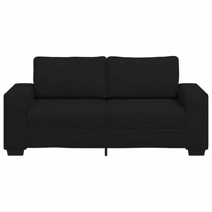 2-sitssoffa svart 180x77x82 cm tyg