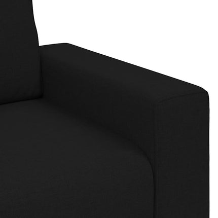 2-sitssoffa svart 180x77x82 cm tyg