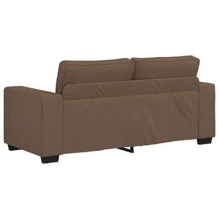 2-sitssoffa brun 180x77x82 cm tyg