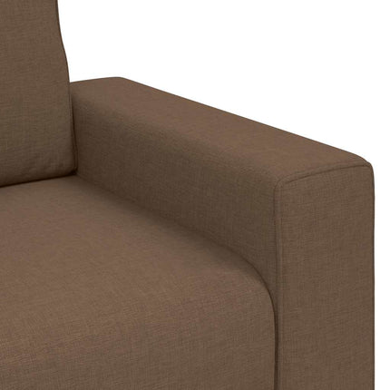 2-sitssoffa brun 180x77x82 cm tyg