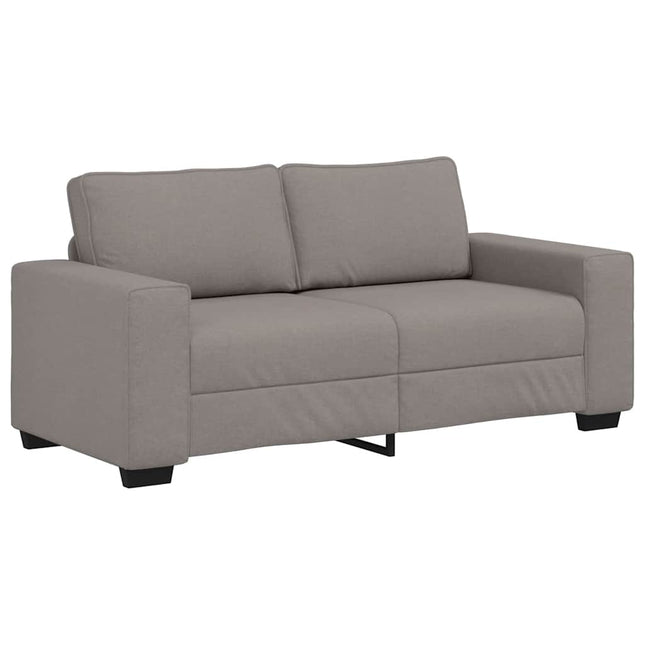 2-sitssoffa taupe 180x77x82 cm tyg