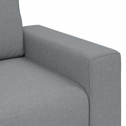 3-sitssoffa ljusgrå 220x77x82 cm tyg
