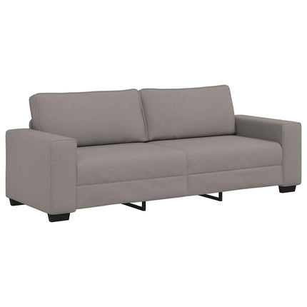3-sitssoffa taupe 220x77x82 cm tyg