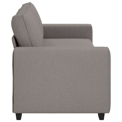 3-sitssoffa taupe 220x77x82 cm tyg