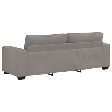 3-sitssoffa taupe 220x77x82 cm tyg