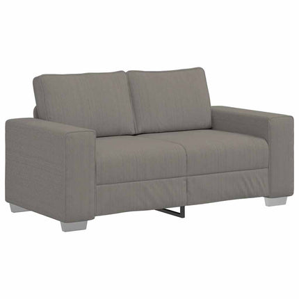 Loveseat soffa ljusgrå 160x77x82 cm manchestertyg
