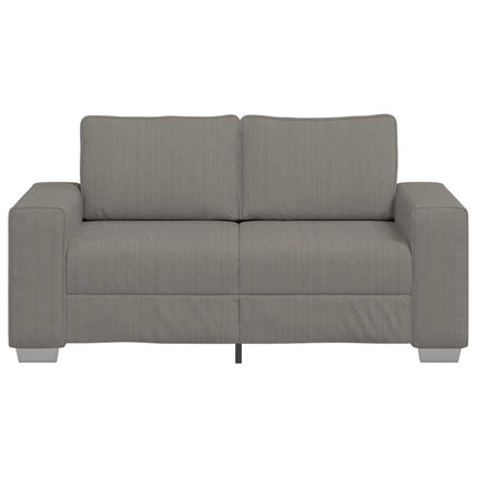 Loveseat soffa ljusgrå 160x77x82 cm manchestertyg