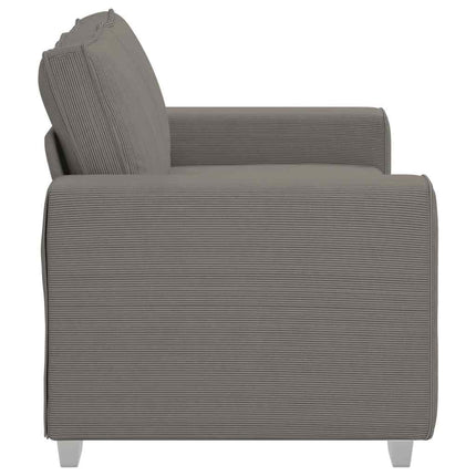 Loveseat soffa ljusgrå 160x77x82 cm manchestertyg