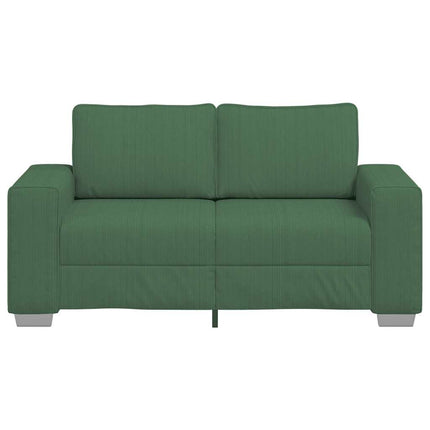 Loveseat soffa mörkgrön 160x77x82 cm manchestertyg
