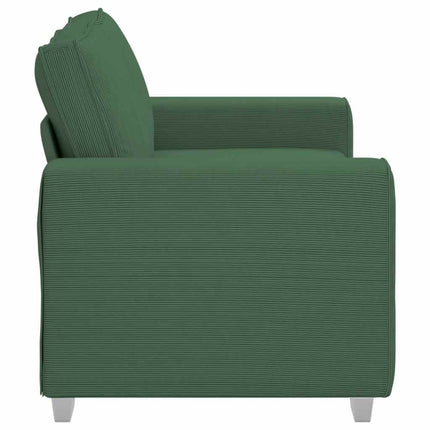 Loveseat soffa mörkgrön 160x77x82 cm manchestertyg