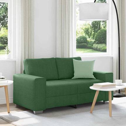 Loveseat soffa mörkgrön 160x77x82 cm manchestertyg