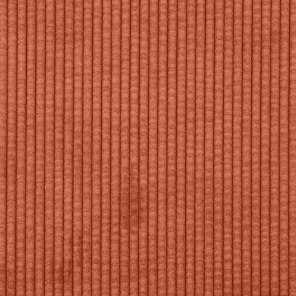 Loveseat soffa röd orange 160x77x82 cm manchestertyg
