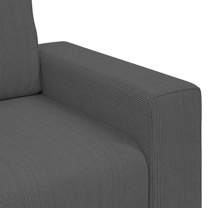 Loveseat soffa mörkgrå 180x77x82 cm manchestertyg