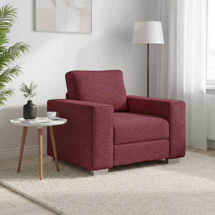 Soffstol Vinröd 100 cm tyg