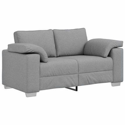 Tvåsitssoffa Ljusgrå 160 cm tyg
