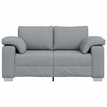 Tvåsitssoffa Ljusgrå 160 cm tyg