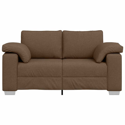 Tvåsitssoffa Brun 160 cm tyg