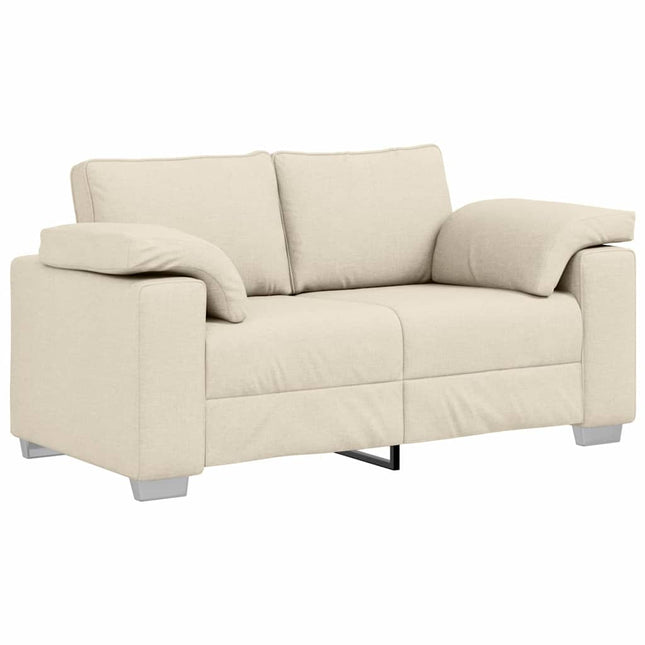 2-sits soffa Beige 160 cm Linnenblandad tyg