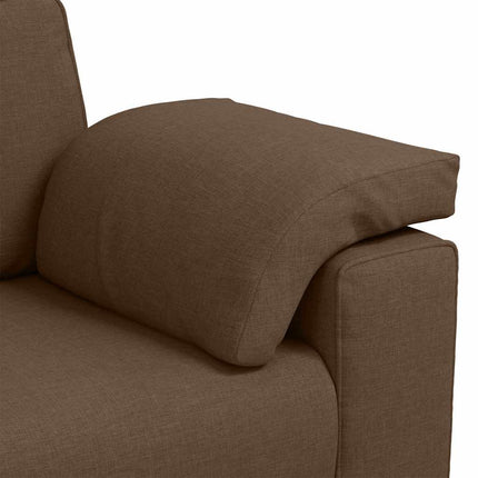 Tvåsitssoffa Brun 180 cm tyg