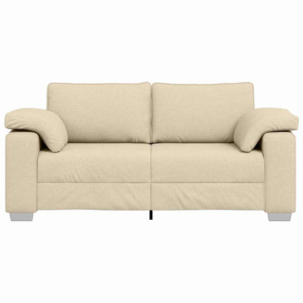 Tvåsitssoffa Kräm 180 cm tyg
