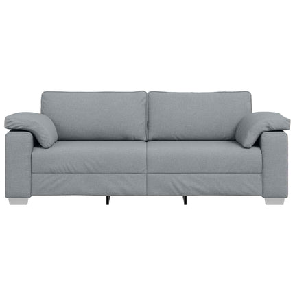 3-Sits soffa Ljusgrå 220 cm tyg