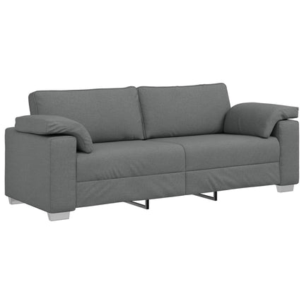 3-Sits soffa Mörkgrå 220 cm tyg