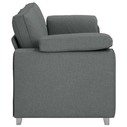 3-Sits soffa Mörkgrå 220 cm tyg