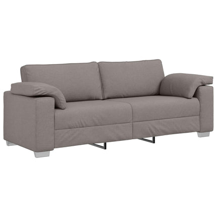 3-Sits soffa Taupe 220 cm tyg
