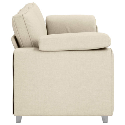 3-Sits soffa Beige 220 cm Linnenblandad tyg