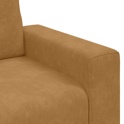 Soffstol brun 100x77x82 cm sammet