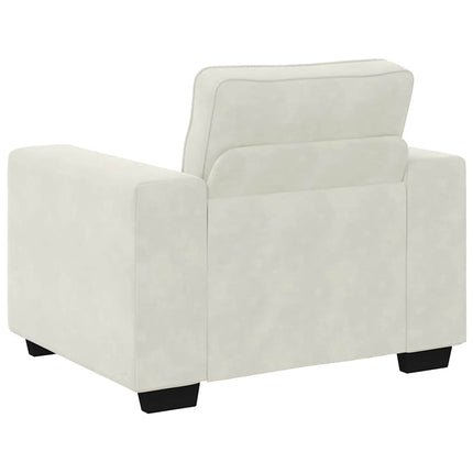 Soffstol gräddvit 100x77x82 cm sammet