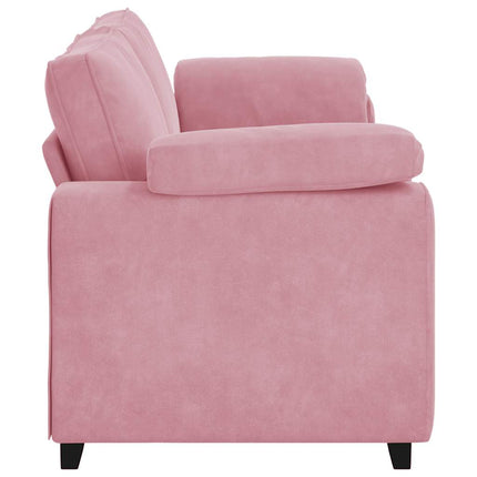 3-sitssoffa rosa 220x77x82 cm sammet
